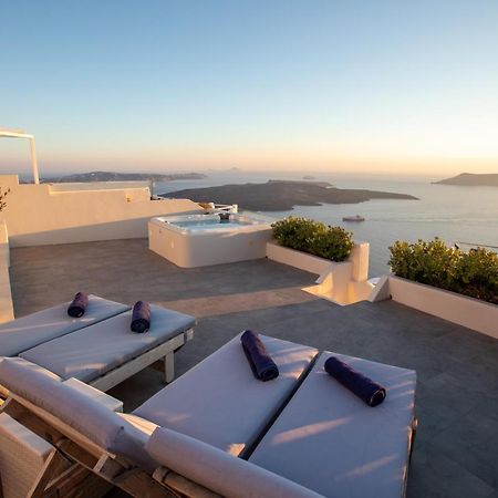 Sunset View Villa Santorini - With Outdoor Jacuzzi Firostefani Exterior foto