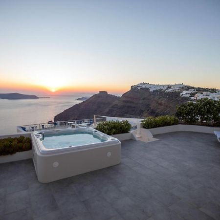 Sunset View Villa Santorini - With Outdoor Jacuzzi Firostefani Exterior foto